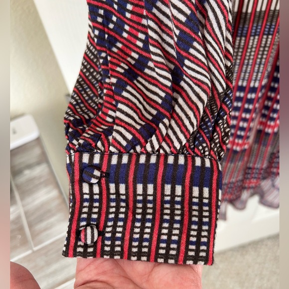 Blink London Anthropologie Lucia Tunic Long Blouse Sz Small Retro-inspired Boho - Picture 9 of 16